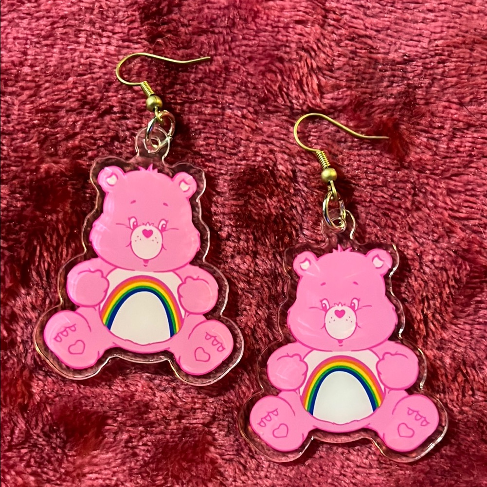 Cheer Bear Earrings *Firm Price*